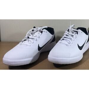 Nike Infinity G Golf Shoes Mens 9 Fitsole  CTO535-101 White Black Golfing PGA
